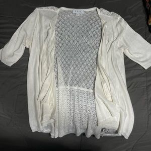 White cardigan